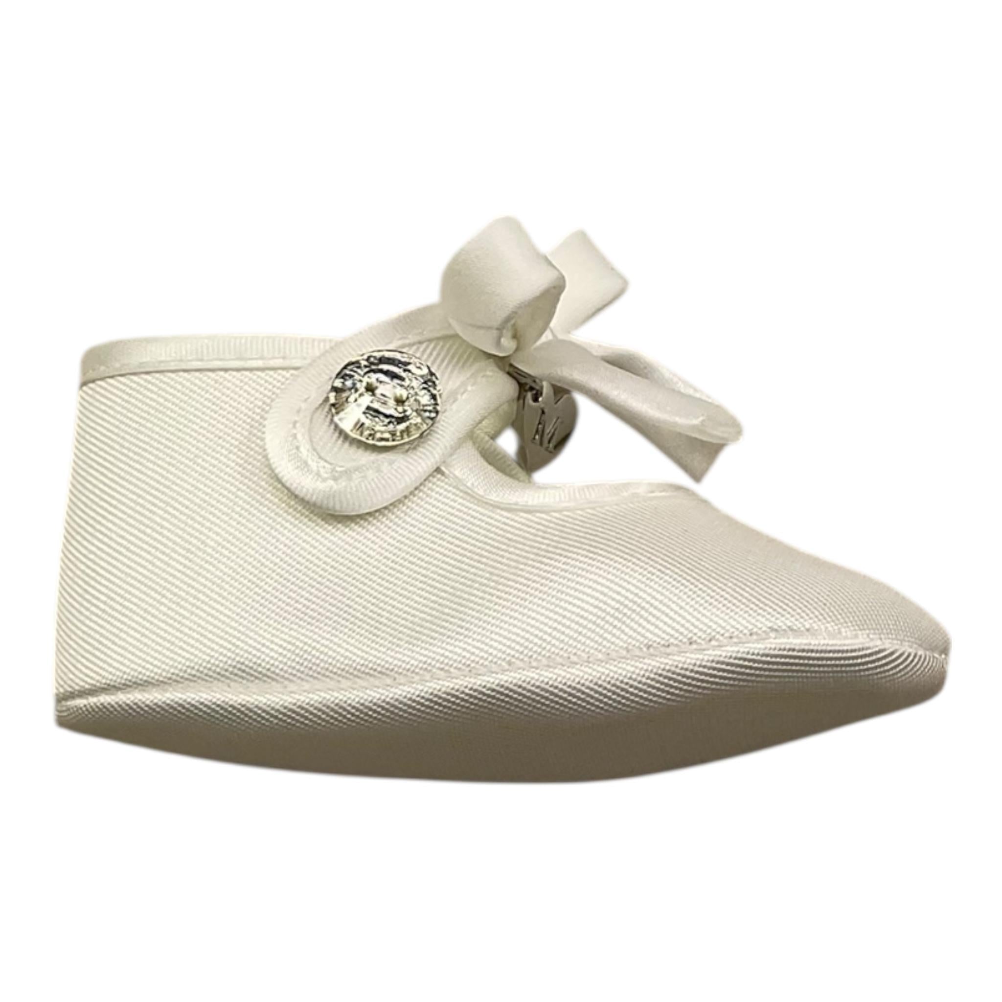 Monnalisa Ballerina Tinta Unita con Fiocco per Neonata 73E003 BIANCO MONNALISA 