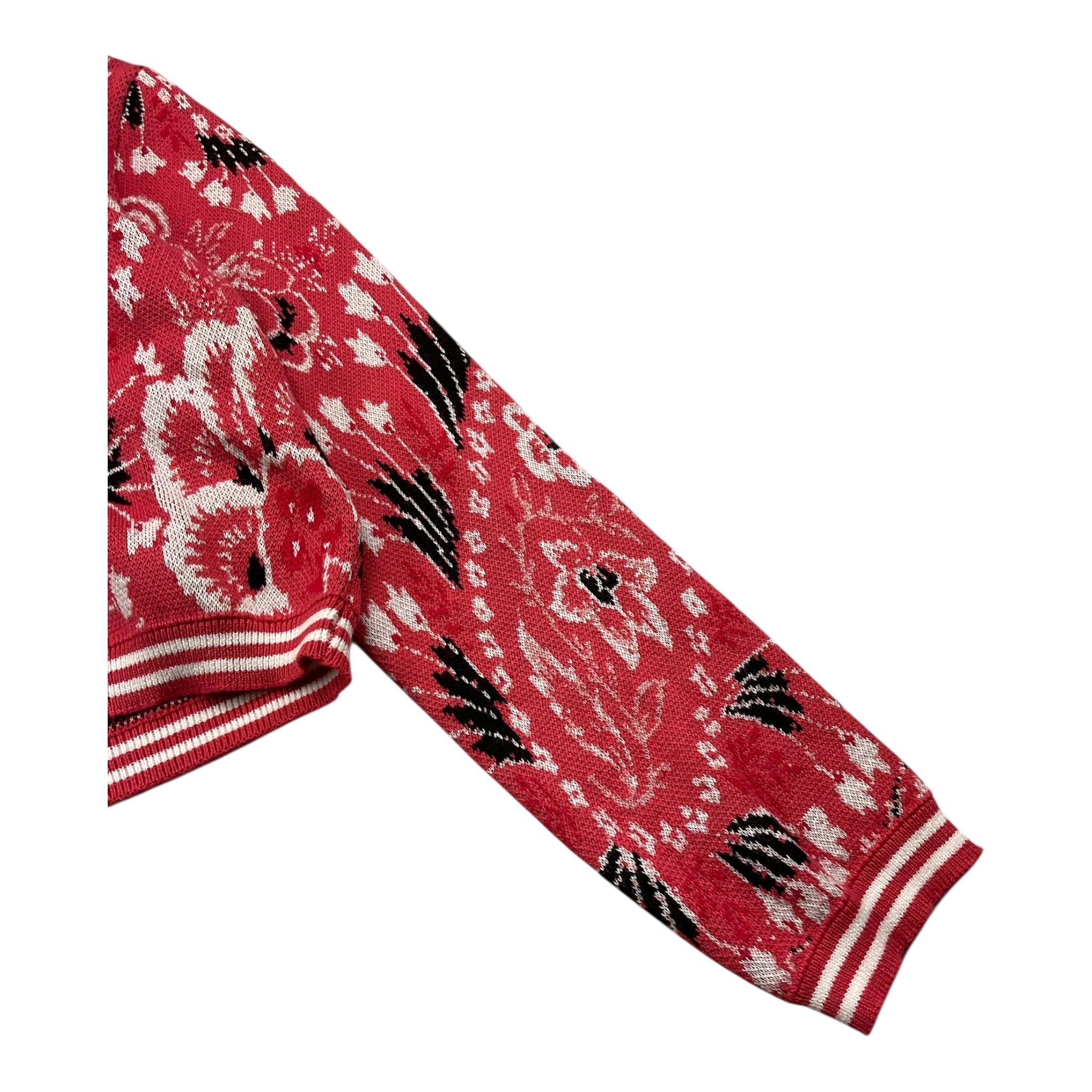 ETRO cardigan tinta unita con fantasia Fragola per Bambina GU9A00 FRAGOLA ETRO 