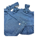 Liu Jo Completo 3 Pezzi Canotta-Pantalone-Fascia per Neonata HA5054 BLU LIU JO 