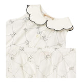 Elisabetta Franchi Completo 2 Pezzi Camicia-Coulotte Tubta Unita con Stampa per Neonata ENCD096X BIANCO ELISABETTA FRANCHI 