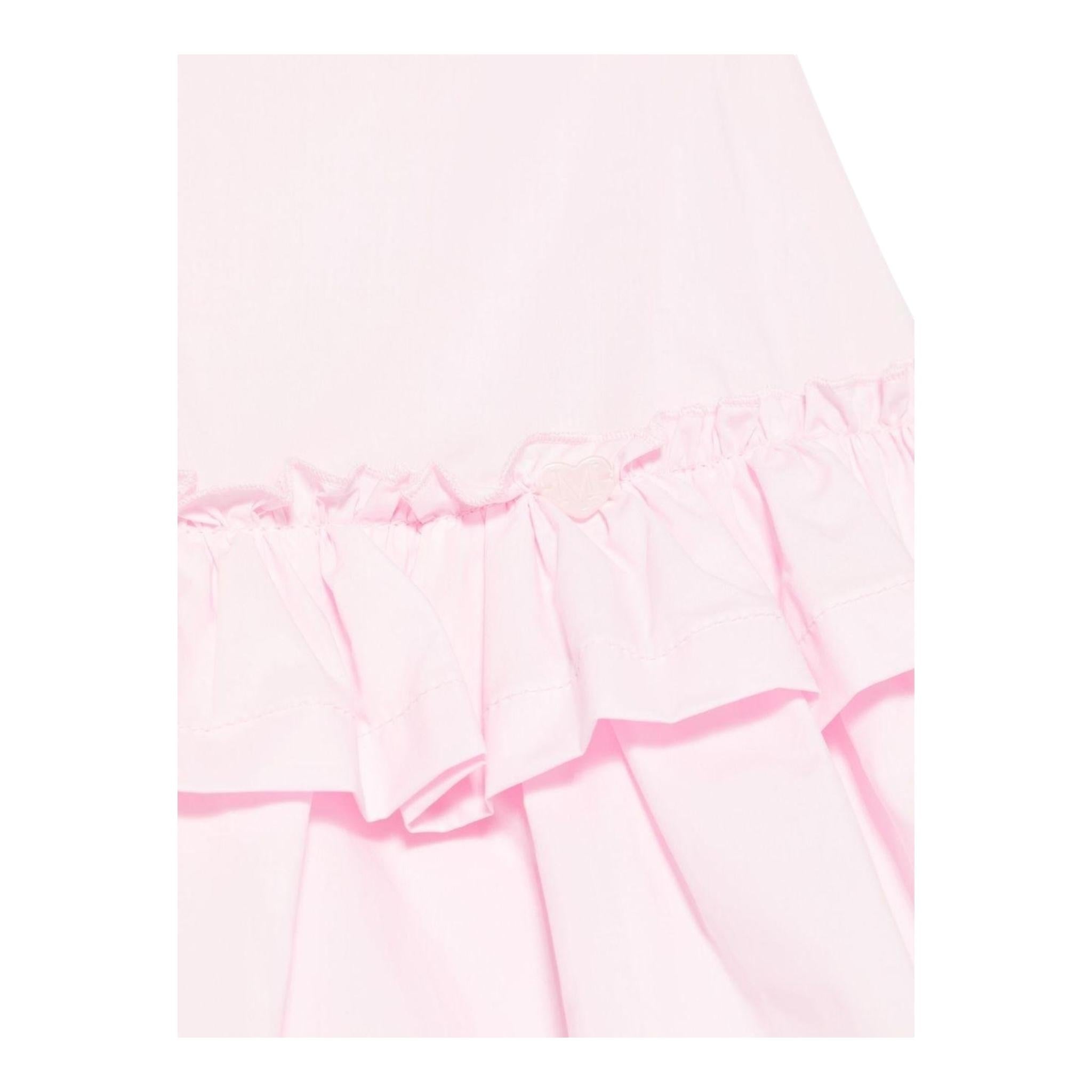 Monnalisa Abito Girocollo Tinta Unita per Bambina 17E902 ROSA MONNALISA 