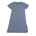 Moschino Abito Bicolore con Fantasia A Righe per Bambina HDV0HN BIANCO/BLU MOSCHINO 