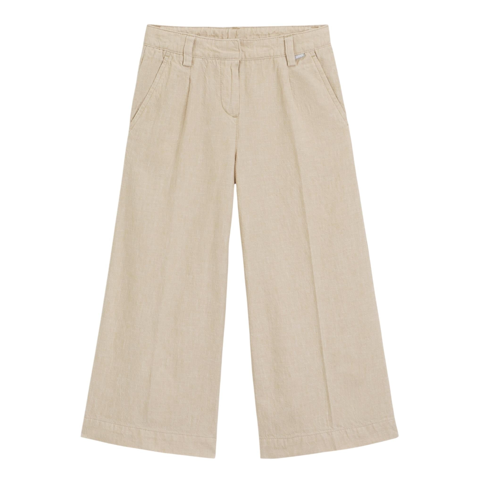 Boss Pantalone Tinta Unita Modello Palazzo per Bambina J52142 BEIGE BOSS 