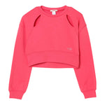 Liu Jo Felpa Tinta Unita con Trafori per Bambina GA5154 CORALLO LIU JO 