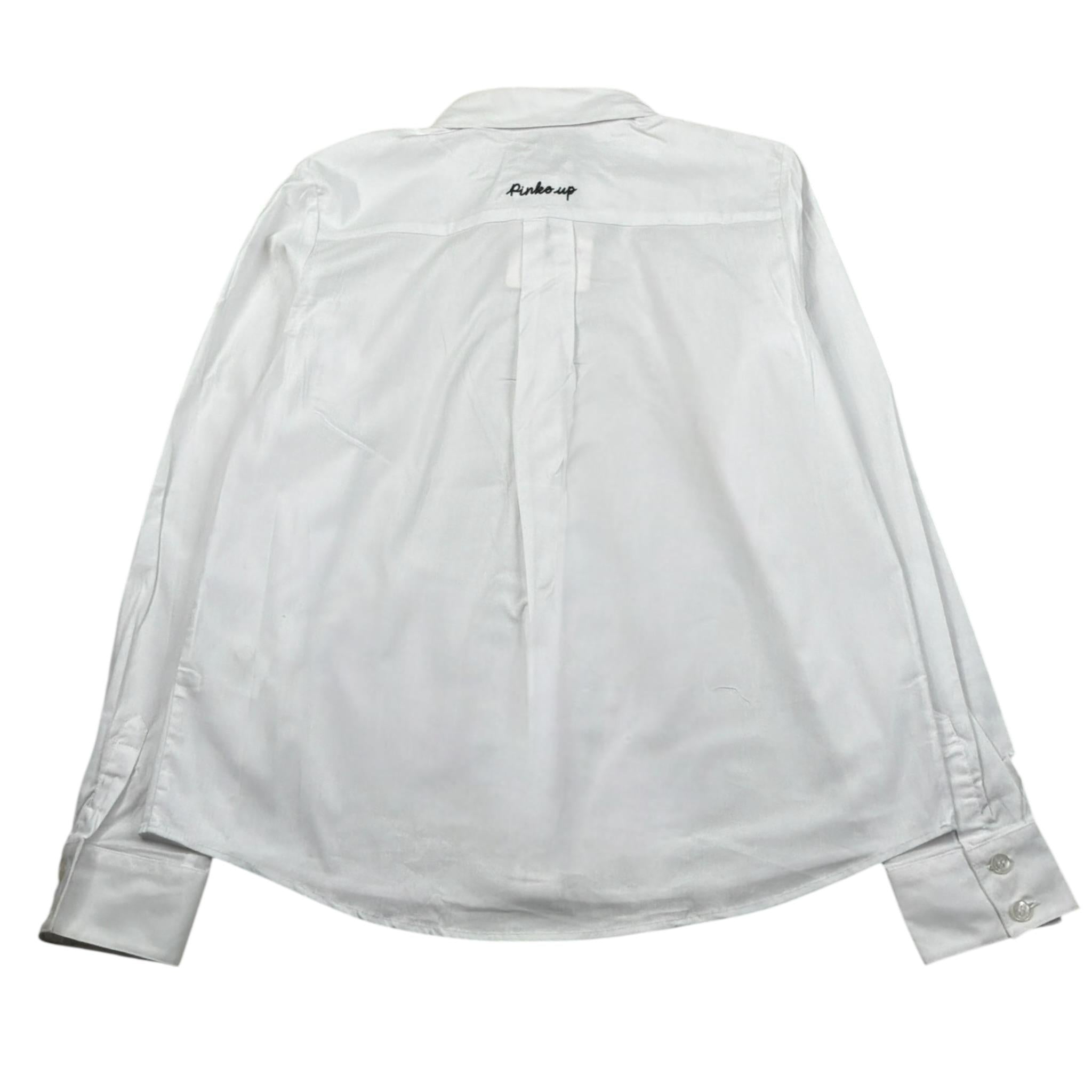 Pinko Camicia Manica Lunga tinta unita Bianco per Bambina F3PIJGSI262 BIANCO PINKO 