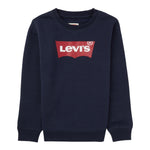 LEVI'S felpa chiusa girocollo tinta unita cn stampa logo Blu per Bambino 9E9079 BLU LEVI'S 