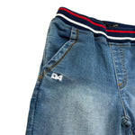 Daniele Alessandrini Bermuda In Denim con Elastico In Vita per Bambino 1296SD00173J BLU DANIELE ALESSANDRINI 