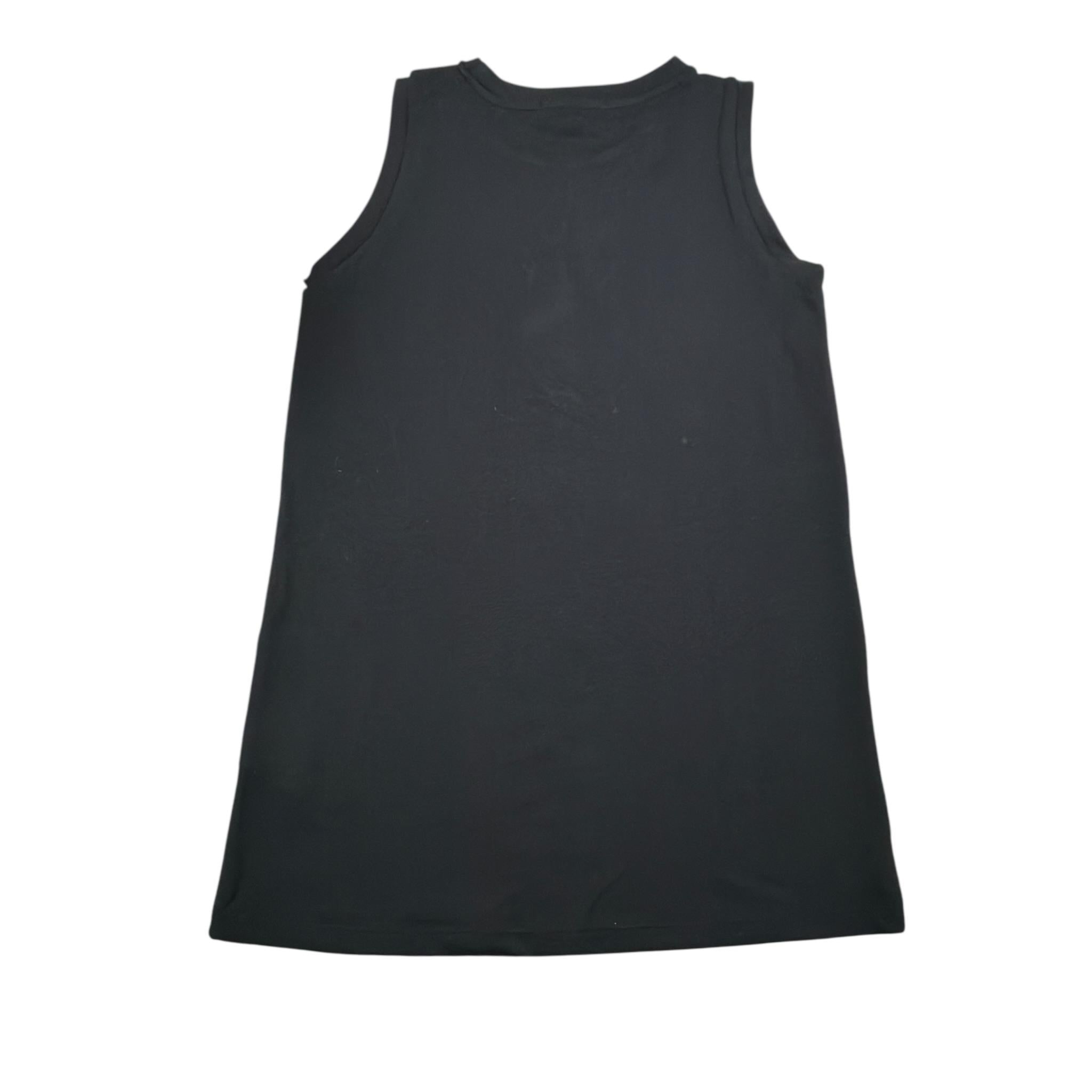 Gaelle Abito tinta unita Giromanica con Stampa Nero per Bambina 2746V00533 NERO GAELLE 