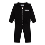 MOSCHINO completo 2 pezzi felpa-pantalone tinta unita Nero per Neonato MUK04YNX NERO MOSCHINO 