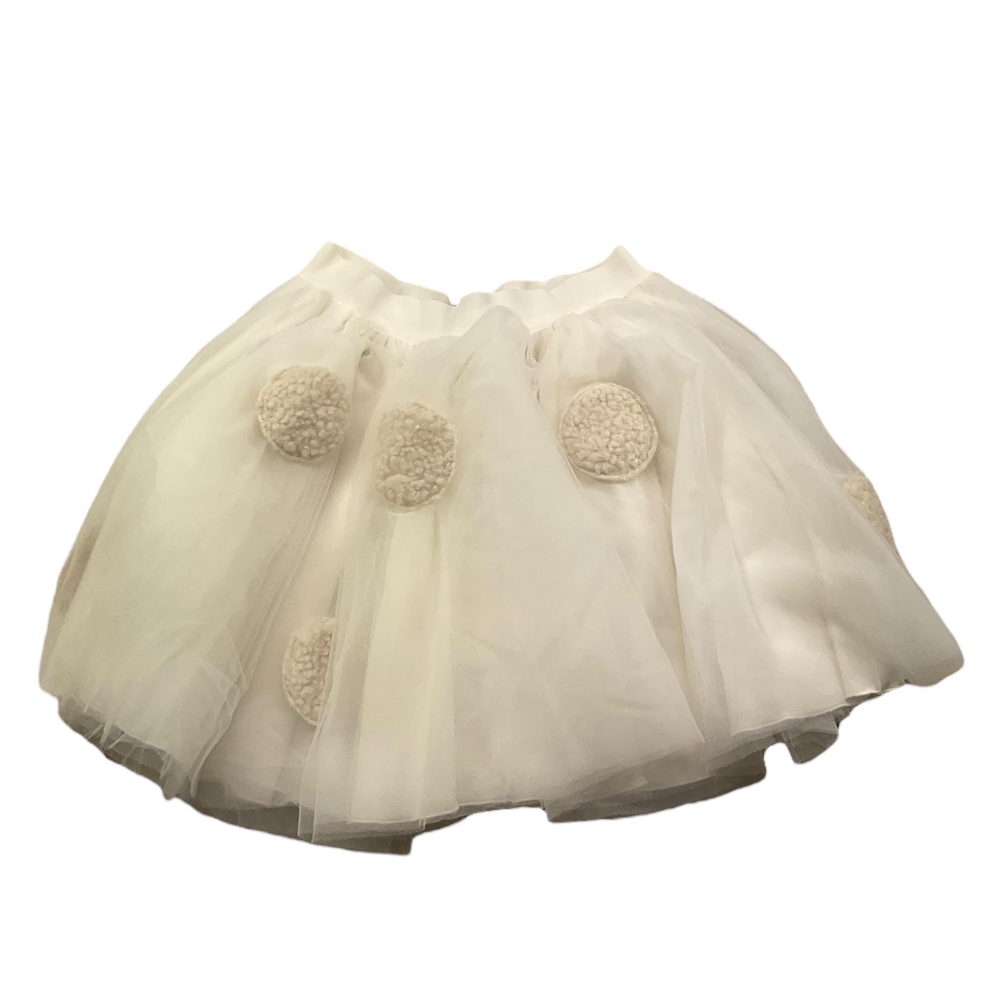 PICCOLA LUDO gonna tinta unita con tulle Bianco per Bambina BS9WB063 BIANCO PICCOLA LUDO 