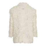 Dou Dou Giacca Tinta Unita con Applicazioni per Bambina DW2A34X PANNA DOU DOU 