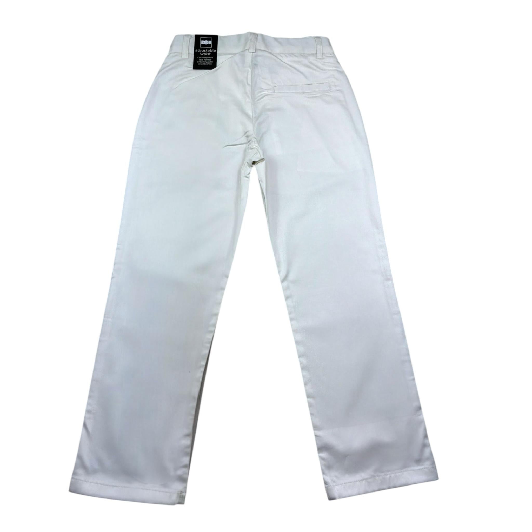 Sarabanda Pantalone Tinta Unita con Girovita Regolabile per Bambino 0B662 BIANCO SARABANDA 