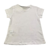Losan Einfarbiges T-Shirt mit Rundhalsausschnitt und Kontrastdruck in Weiß für Baby-Mädchen