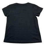 Liu Jo T-Shirt Girocollo Tinta Unita con Brillantini per Bambina GA5119 NERO LIU JO 
