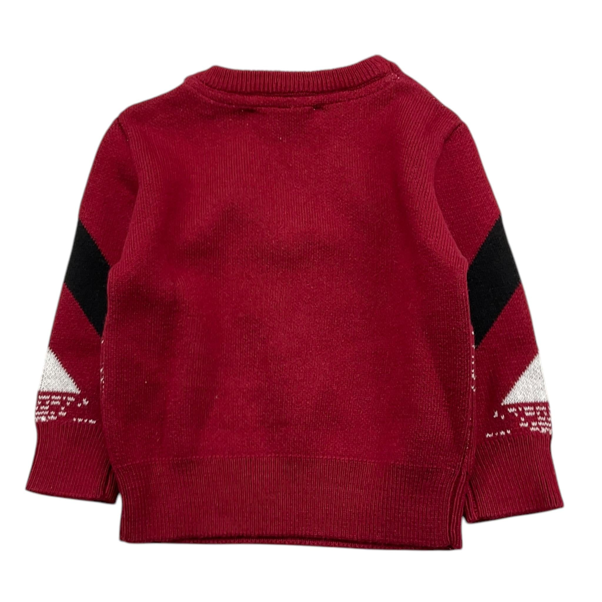 ICEBERG maglia girocollo tinta unita con stampe in contrasto Rosso per Bambino MGICE5301BJ ROSSO ICEBERG 