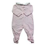 Isabel & Martinez Tutina Manica Lunga Tinta Unita con Ricami per Neonata IM25N409 ROSA ISABEL & MARTINEZ 