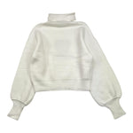 MOSCHINO maglia tinta unita collo alto con stampa Bianco per Bambina HDW02A BIANCO MOSCHINO 