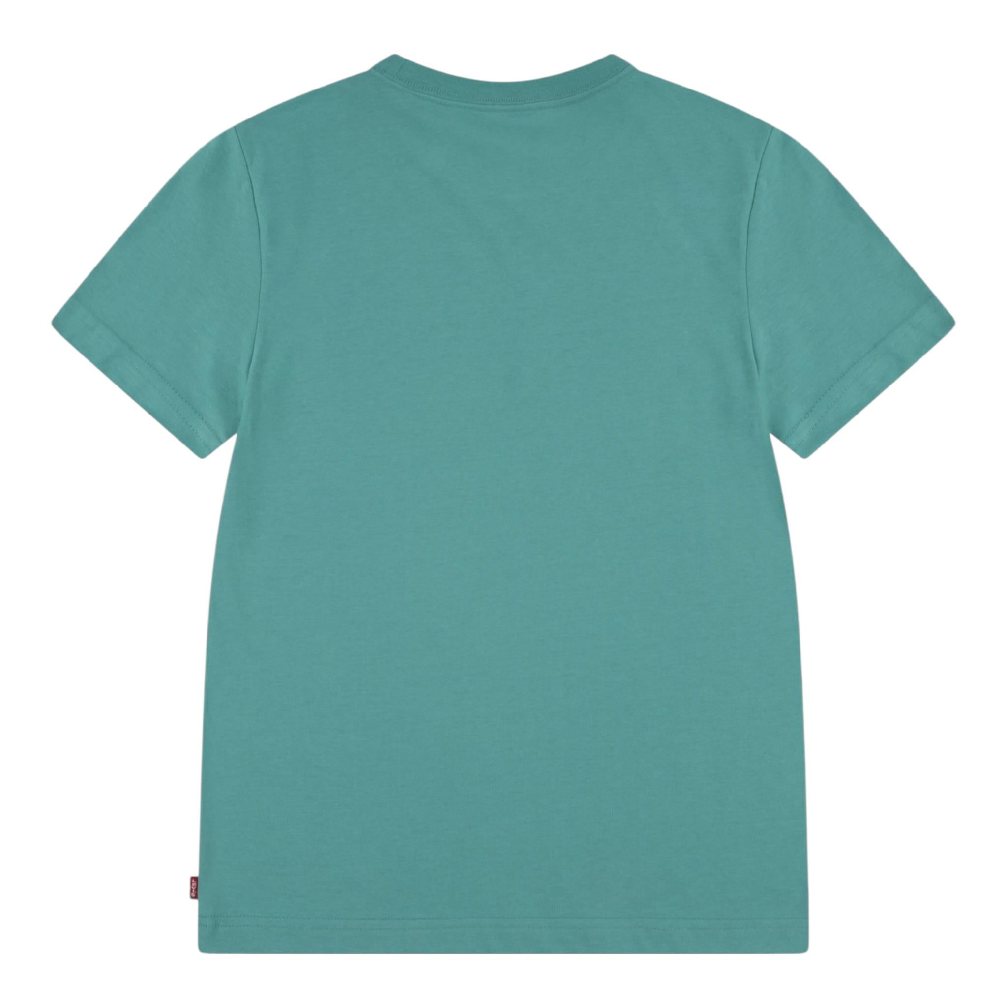 Levi'S T-Shirt Tinta Unita con Logo per Bambino 9E8157X VERDE LEVI'S 