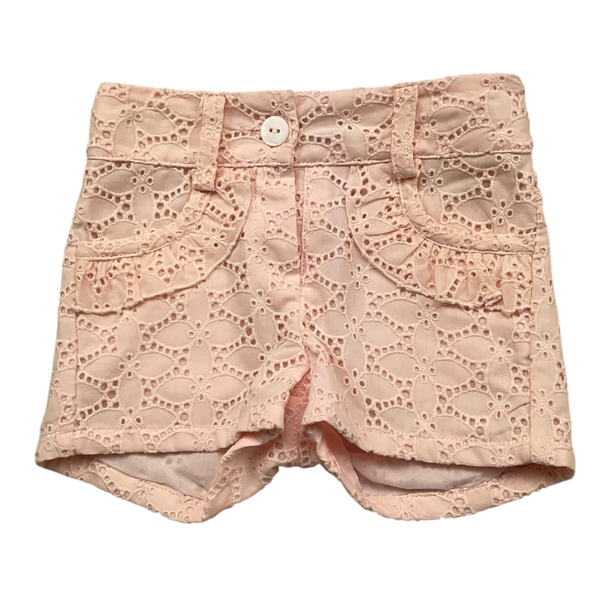 Little Bear Short Tinta Unita Traforato per Neonata 8205 ROSA LITTLE BEAR 