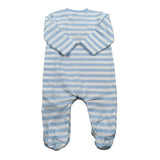 Mayoral Tutina Manica Lunga Fantasia A Righe Azzurro per Neonato 1709UX AZZURRO MAYORAL 