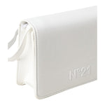 N°21 borsa tinta unita con logo e tracolla Bianco per Bambina N21A35 BIANCO N°21 