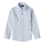 SARABANDA camicia tinta unita con fantasia pois Azzurro per Neonato 0A124N AZZURRO SARABANDA 
