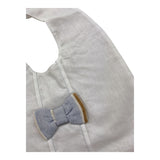 Barcellino Bavetta Tinta Unita con Papillon Applicato per Neonato 120106X BIANCO BARCELLINO 