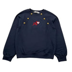 Philosophy Felpa Girocollo Tinta Unita con Stampa per Bambina PFFE019 BLU PHILOSOPHY 