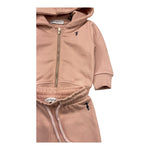 TRUSSARDI completo 2 pezzi felpa-pantalone tinta unita Rosa per Neonata TIA25002 ROSA TRUSSARDI 
