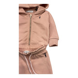 TRUSSARDI completo 2 pezzi felpa-pantalone tinta unita Rosa per Neonata TIA25002 ROSA TRUSSARDI 