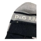 DOLCE & GABBANA cappello bicolore con logo Grigio per Neonato LNBH17 GRIGIO DOLCE & GABBANA 