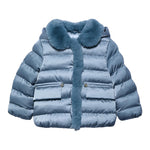 ABEL & LULA giubbino tinta unita con zip e cappuccio Azzurro per Bambina 5818JXXX AZZURRO ABEL & LULA 