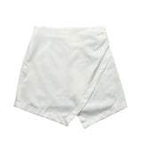Y-Clu Gonna Tinta Unita con Elastico In Vita per Bambina Y19046 BIANCO Y-CLU 