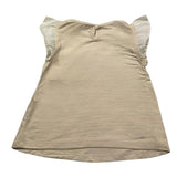 Twinset Schlichtes T-Shirt mit Print und beigefarbenem Glitzer für Baby-Mädchen