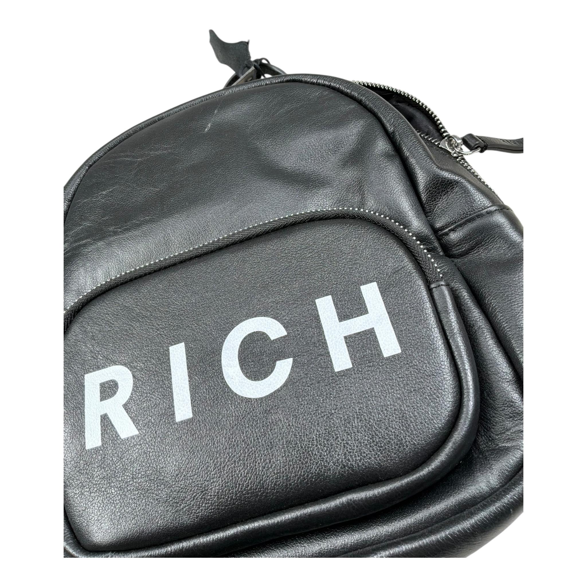 John Richmond Zaino Tinta Unita con Logo per Bambino RXP26001ZA NERO JOHN RICHMOND 