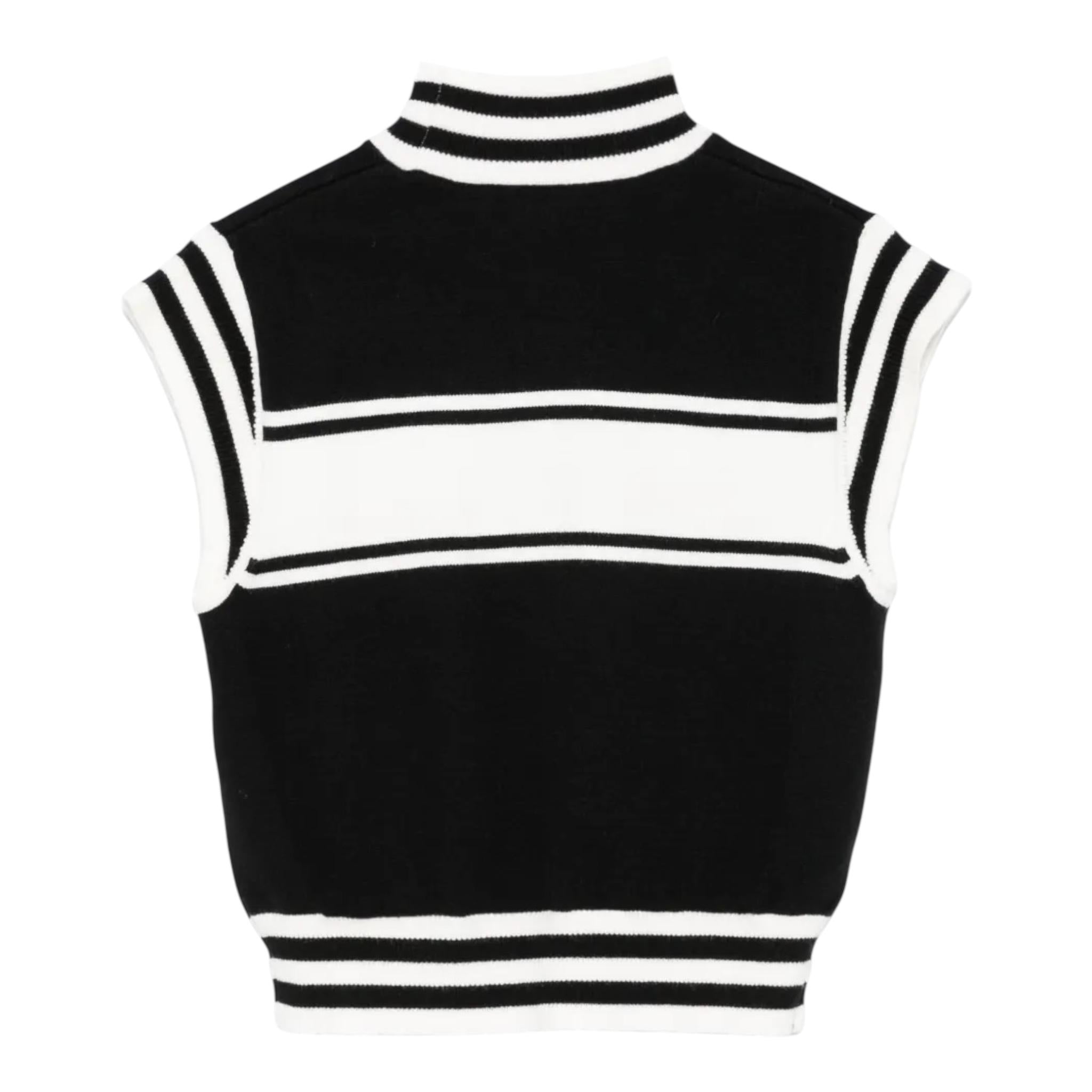 TWINSET maglia tinta unita con stampa giromanica Bianco/nero per Bambina 242GJ3165 BIANCO/NERO TWINSET 