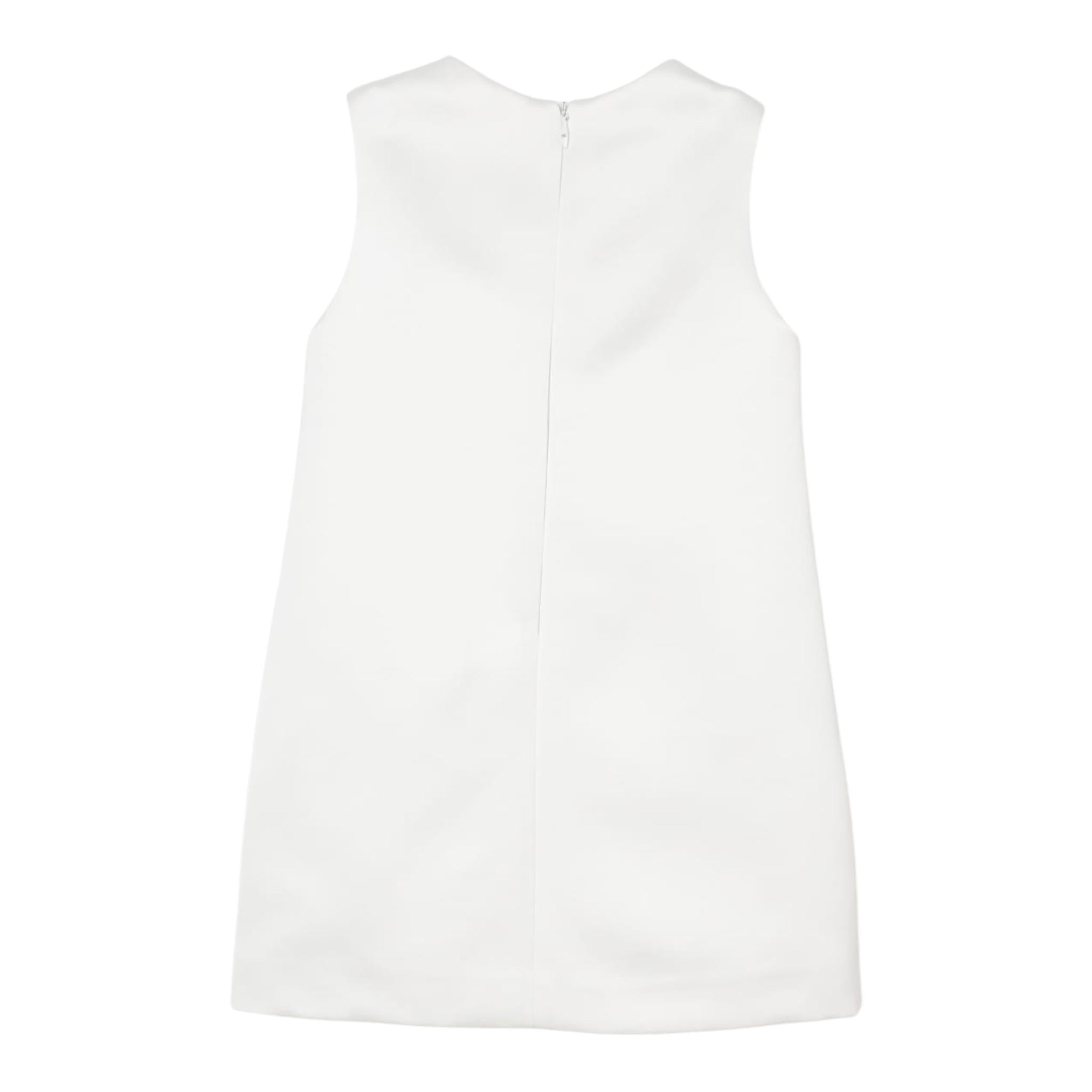 Elisabetta Franchi Abito Giromanica Tinta Unita per Bambina EFAB574 BIANCO ELISABETTA FRANCHI 