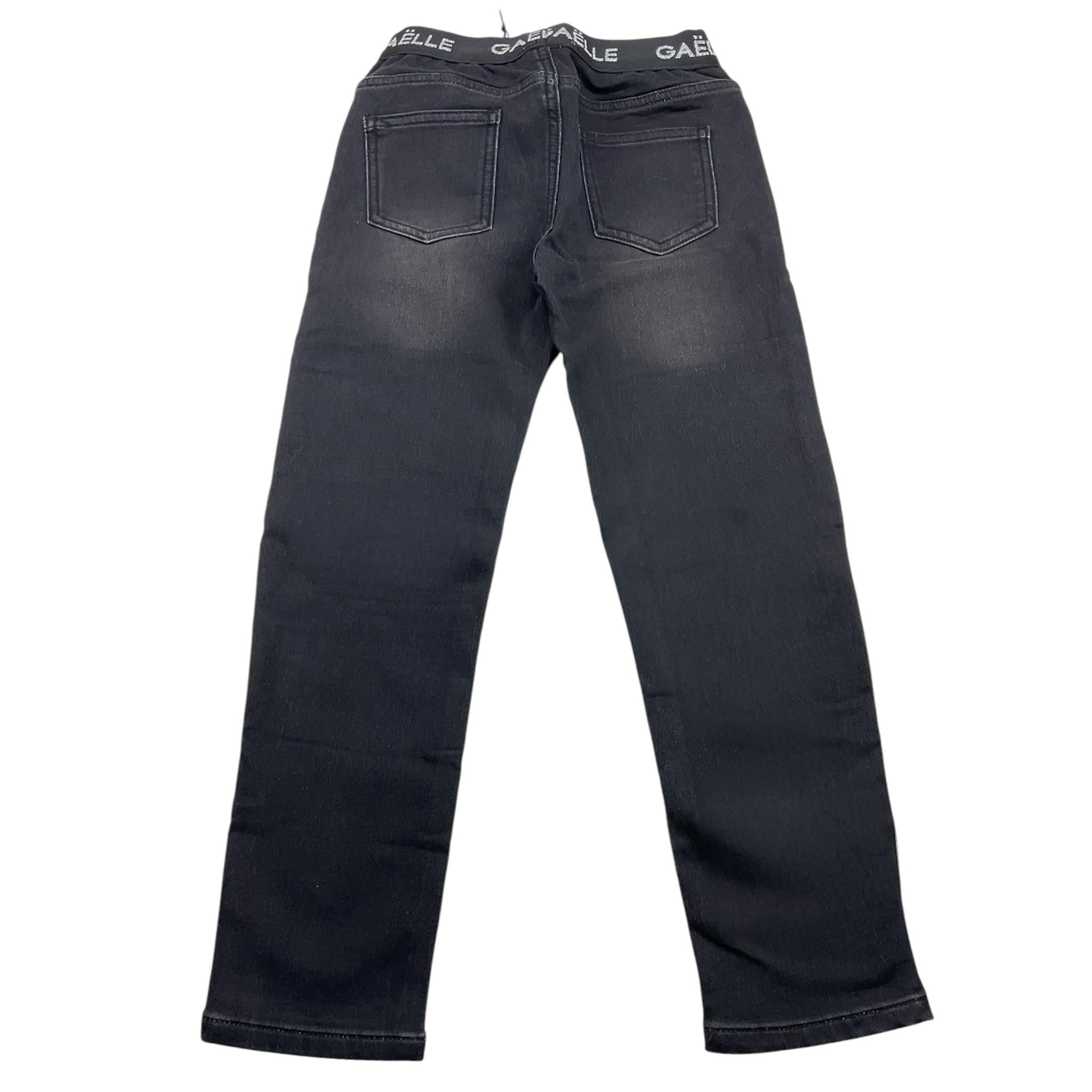 GAELLE jeans tinta unita con elastico in vita logat Nero per Bambina 2741P00306 NERO GAELLE 