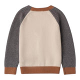 SARABANDA cardigan tinta unita con maniche in contrasto Beige per Bambino 0A108X BEIGE SARABANDA 