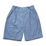 Never Too – Einfarbige Bermudashorts mit elastischem Bund in Puderblau für Jungen