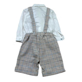 Barcellino Completo 3 Pezzi Camicia-Bermuda-Papillon per Neonato 110606 BIANCO BARCELLINO 