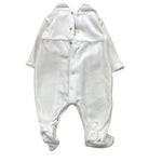 MAYORAL set tutina manica lunga tinta unita in ciniglia con cappello Bianco per Neonata 2782 BIANCO MAYORAL 