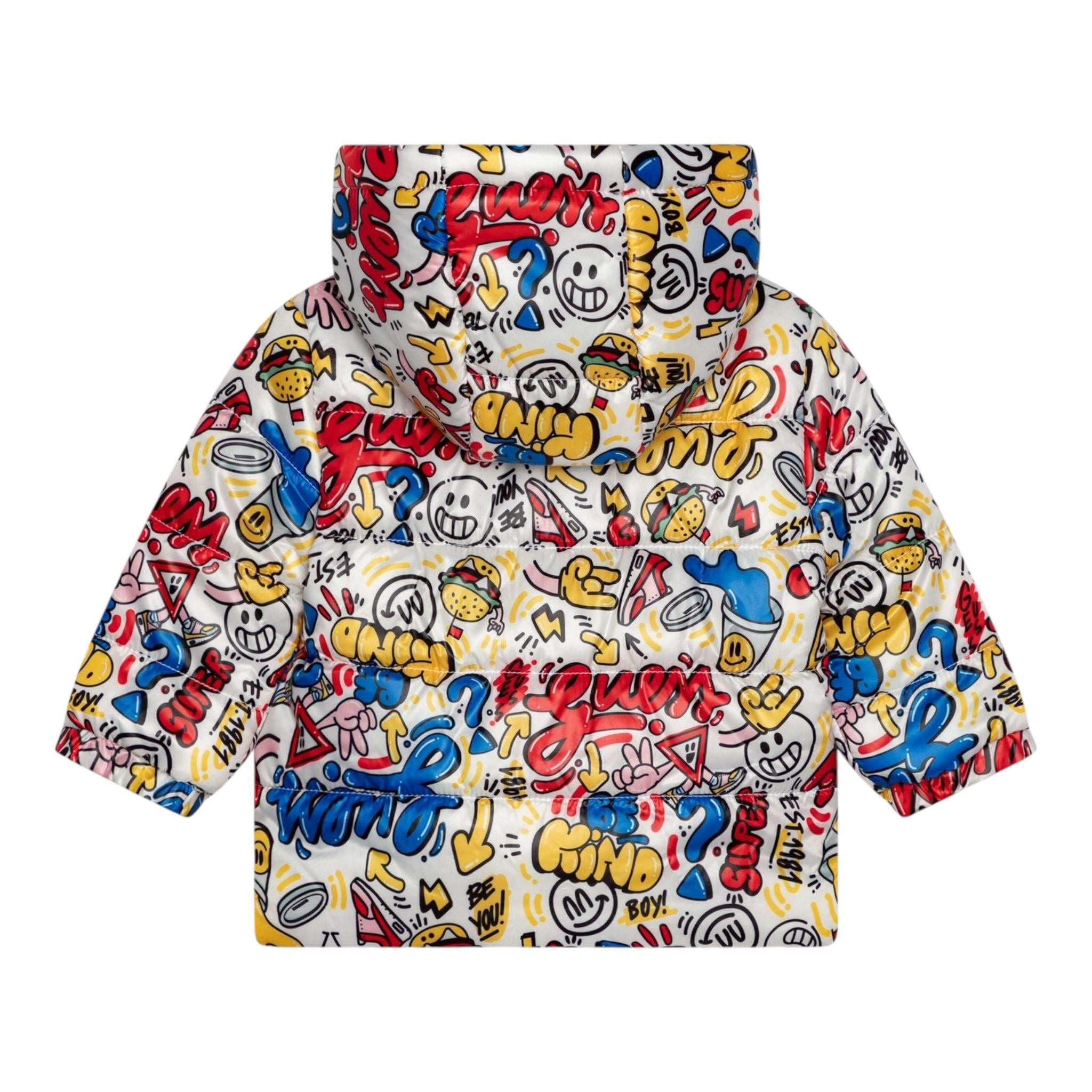 GUESS giubbino tinta unita con zip e cappuccio Bianco per Neonato I4Y00WEGY0 BIANCO GUESS 