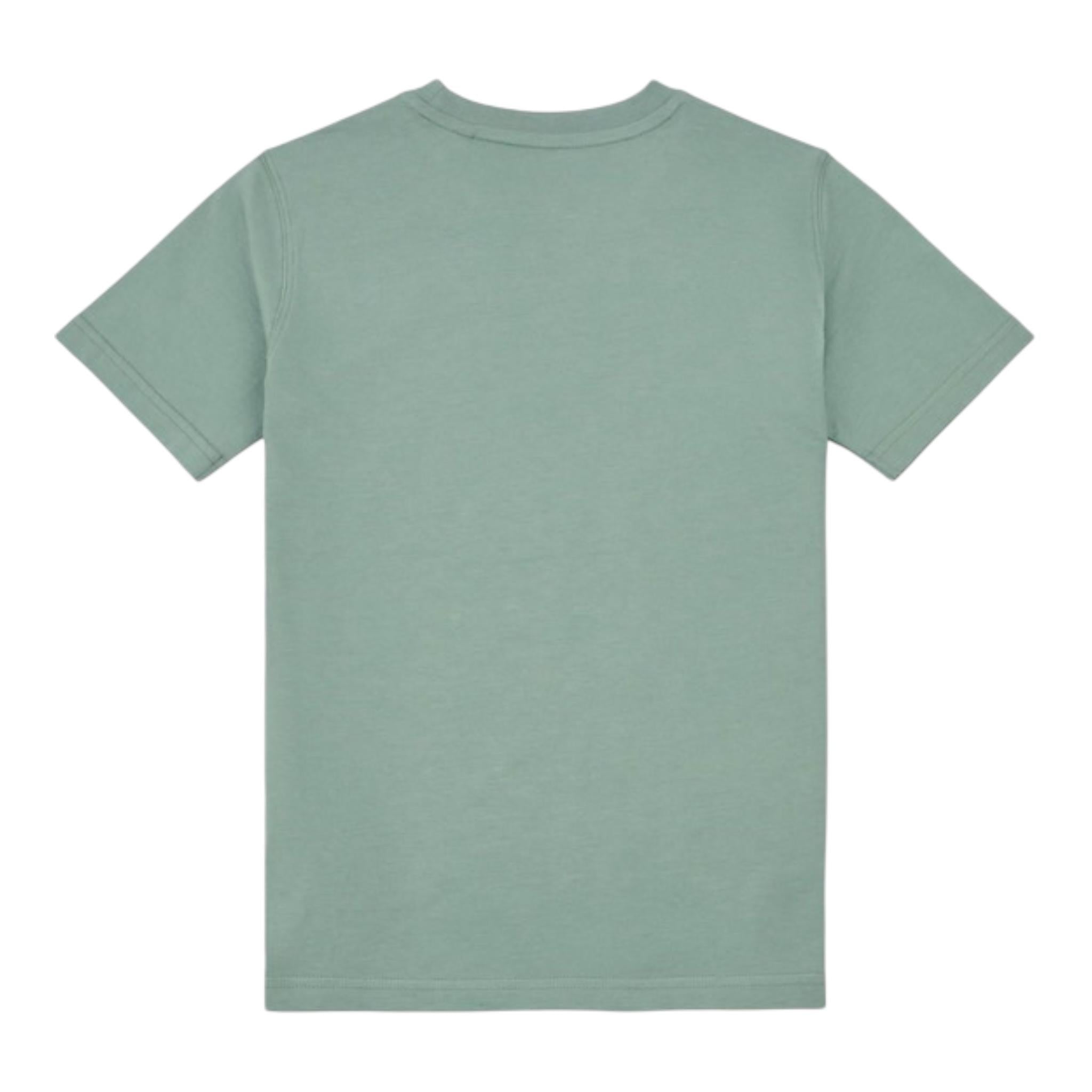 New Balance T-Shirt Girocollo Tinta Unita con Stampa Logo per Bambino LAKB0009 VERDE NEW BALANCE 