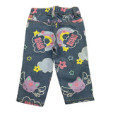 Billieblush Jeans Tinta Unita con Stampa Fiori per Neonata U20408 AZZURRO BillIEBLUSH 