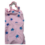 Saint Barth Costume Intero Bicolore con Fantasia A Righe per Bambina CLIO001X BIANCO/ROSA SAINT BARTH 