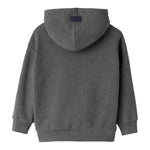 IL GUFO felpa chiusa cn cappuccio tinta unita cn stampa Grigio per Bambino A24MF287M0116 GRIGIO IL GUFO 