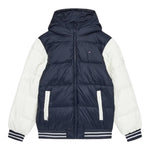 TOMMY HILFIGER giubbino tinta unita con cappuccio e maniche in contrasto Blu per Bambino KB0KB09465X BLU TOMMY HILFIGER 