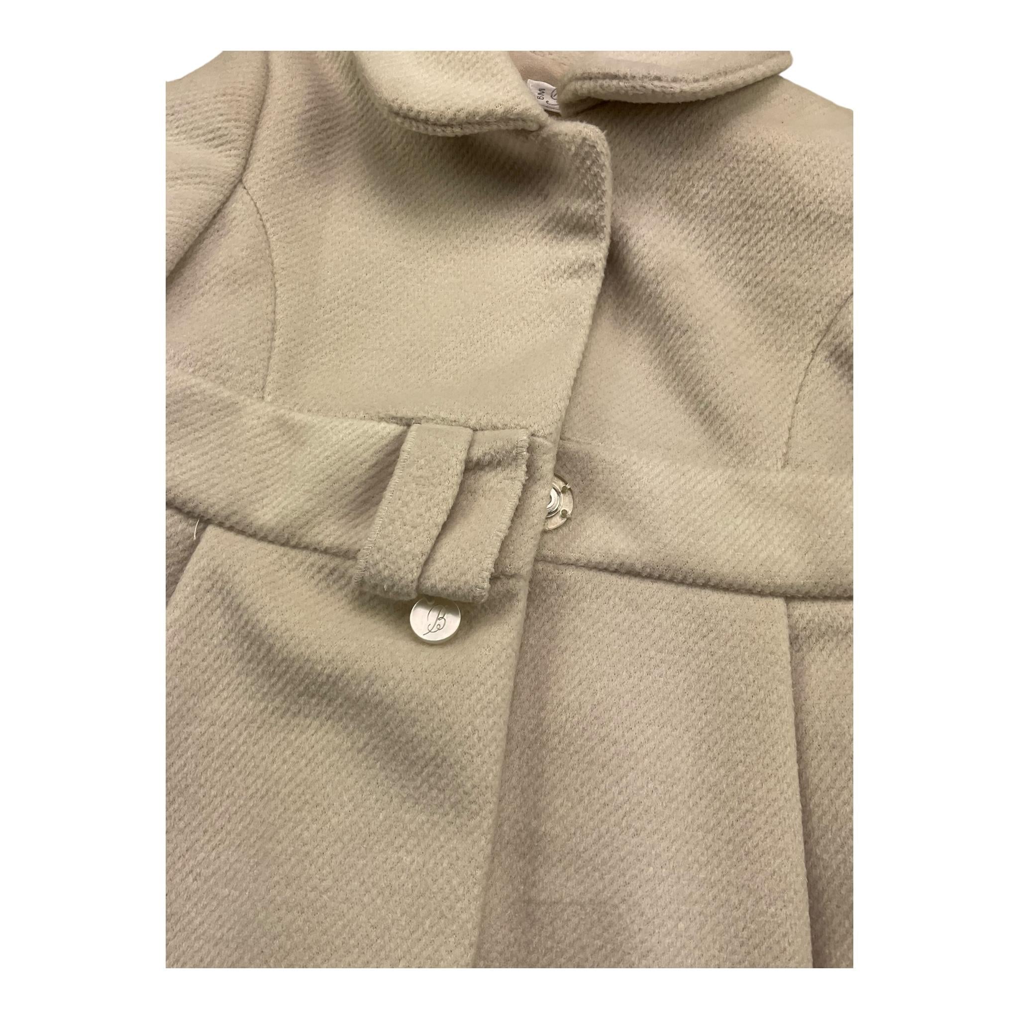 BARCELLINO cappotto tinta unita Beige per Neonata 4285 BEIGE BARCELLINO 