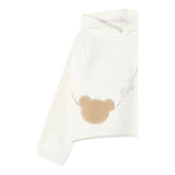 LIU JO felpa tinta unita con cappuccio e stampa Bianco per Bambina KF4059 BIANCO LIU JO 